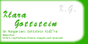 klara gottstein business card